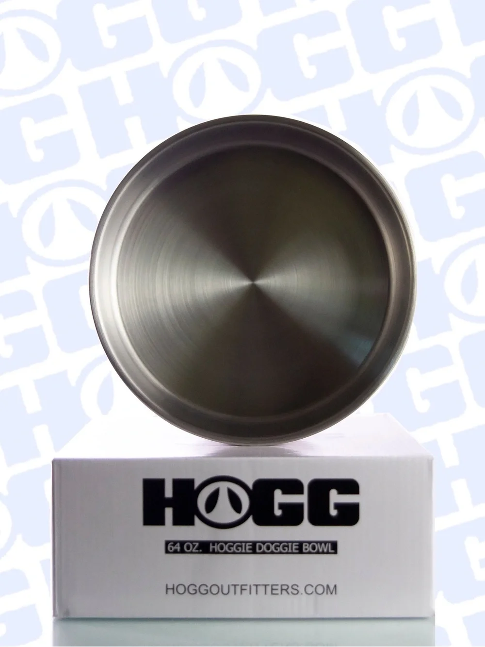 HOGG 64 Oz Hogg Doggie Bowl Sweat Resistant Stainless Steel New In The Box